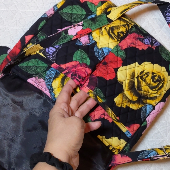 EUC Vera Bradley Crossbody Bag Red Pink Black - Picture 8 of 14